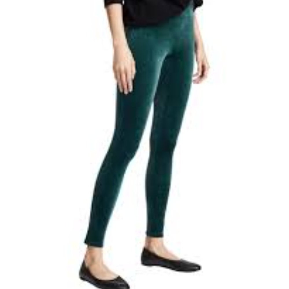 Spanx Velvet Leggings Malachite SMALL